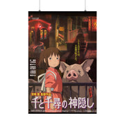 Studio Ghibli Spirited Away Poster - Chihiro, No-Face, Bathhouse, Soot Sprites, and Spirit World Aesthetic