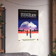 Neon Genesis: Evangelion Vintage Anime-Inspired Movie Poster Neon End Dynamic Neon Sci-Fi Wall Art, Perfect Home Decor and Gift for Manga Fans