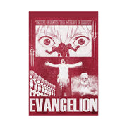 Neon Genesis: Evangelion Poster, Vintage Anime-Inspired Sci-FI Wall Art, Japanese Aesthetic Decor, Neon Red Angel Movie-Style, Fall Home Accent, Room