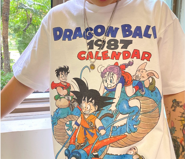 Dragon Ball 1987 Calendar Vintage T-Shirt