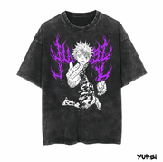 Gojo Satoru HOLLOW PURPLE T-Shirt Black Anime Graphic Tee Jujutsu Kaisen-Inspired Merchandise Bold Streetwear Iconic Power Move Design