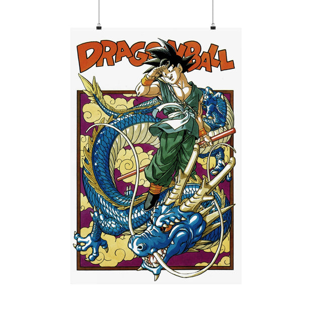 Dragon Ball Vintage Manga Cover Matte Vertical Poster, Anime Wall Art, Retro Japanese Comic Print, Home Decor Gift, Room Decor