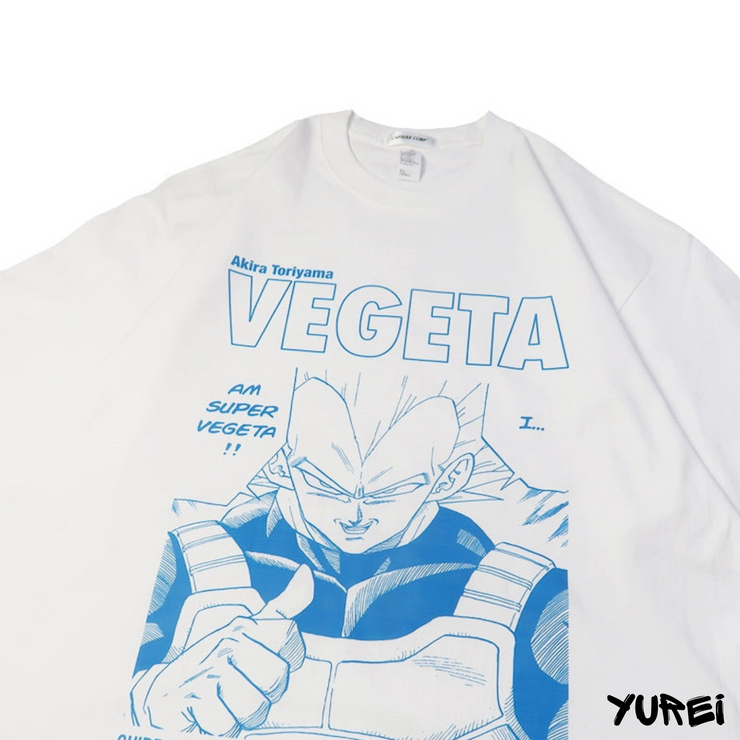 Vintage Dragon Ball Super Vegeta Graphic T-Shirt Black Anime T-Shirt Retro DBZ-Inspired Classic Vegeta Design Streetwear Bold Graphic