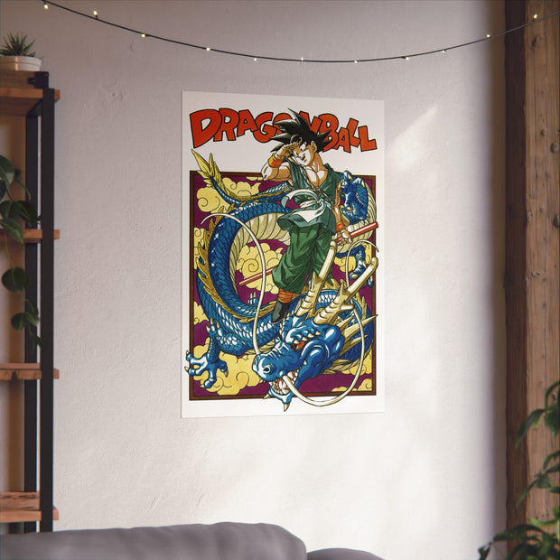 Dragon Ball Vintage Manga Cover Matte Vertical Poster, Anime Wall Art, Retro Japanese Comic Print, Home Decor Gift, Room Decor