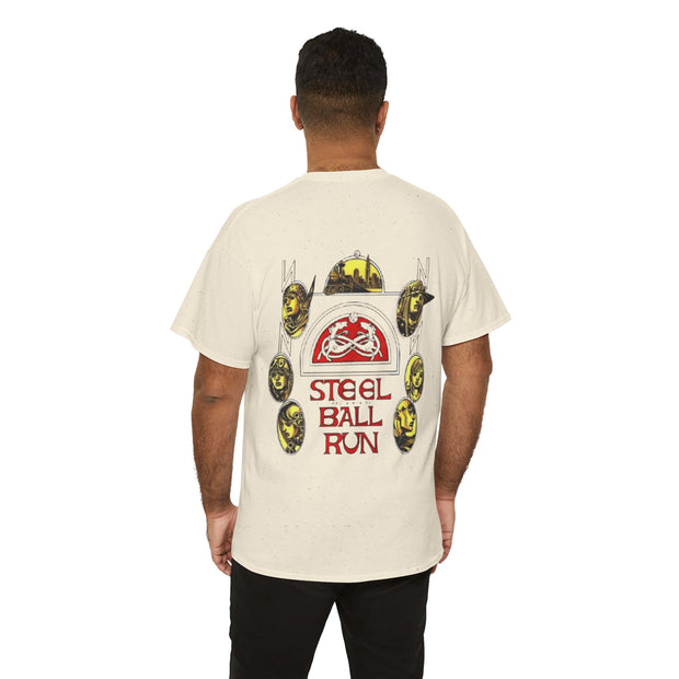 Jojo's Bizarre Adventure x Steel Ball Run Anime Cotton Two Needle T Shirt