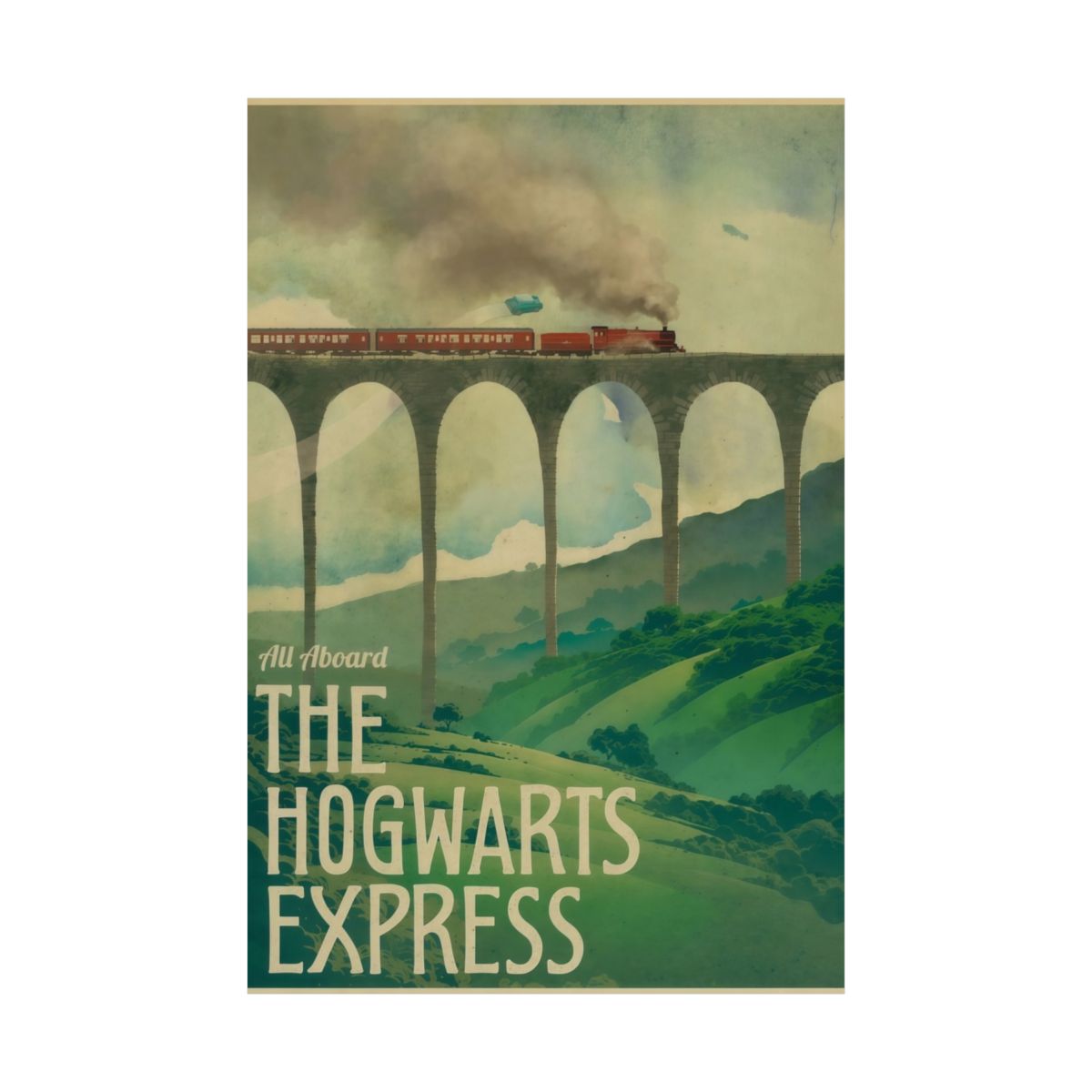 harry potter hogwarts express wizard poster wall art hogsmeade