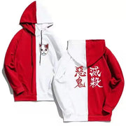 Demon Slayer Tanjiro Double Colour Hoodies for Spring & Autumn