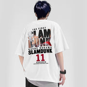 SLAM DUNK Sakuragi and Rukawa Flower Road Basketball Jersey Heavy Cotton T-Shirt