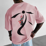 Dragon Ball Super x Goku Black Rose Heavy Cotton Pink T-Shirt