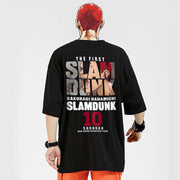 SLAM DUNK Sakuragi and Rukawa Flower Road Basketball Jersey Heavy Cotton T-Shirt