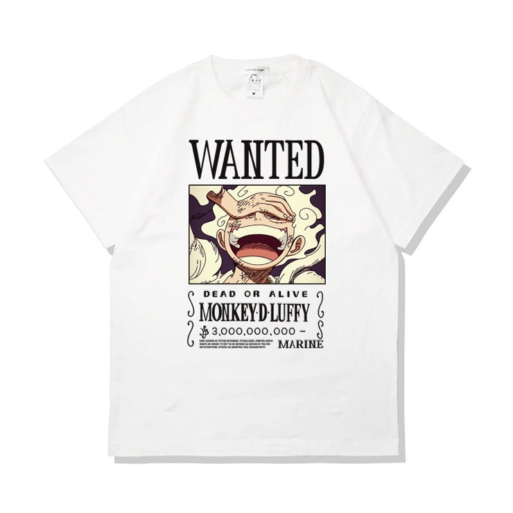 One Piece Luffy Gear 5 WANTED  Poster T-Shirt