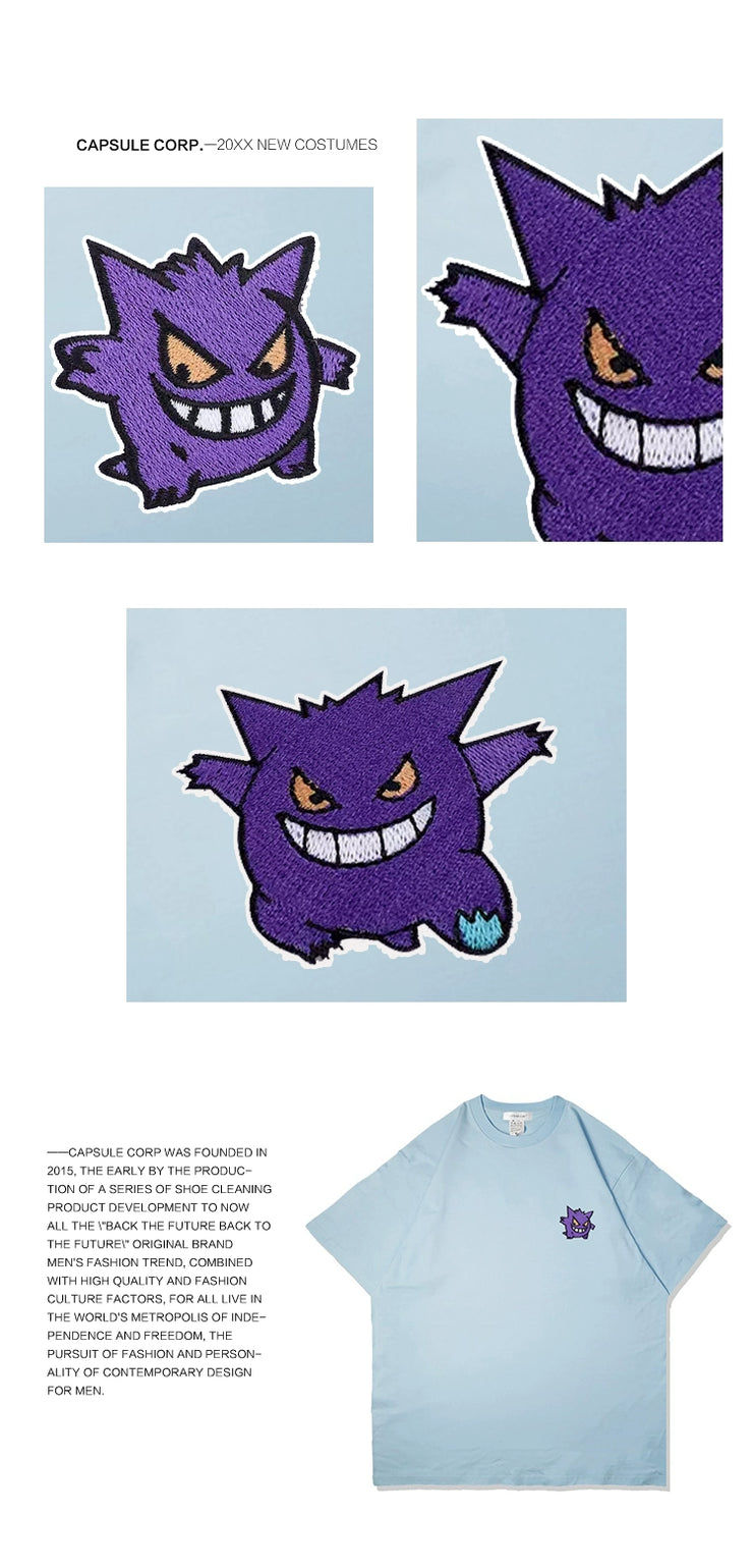 POKÉMON Gengar Embroidery T-Shirt