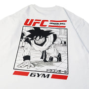 Dragon Ball Z x UFC Retro T-Shirt  Anime Graphic Tee Vintage  Stylish Casual Outfit Fan Merchandise Bold Streetwear Martial Arts-Inspired Design