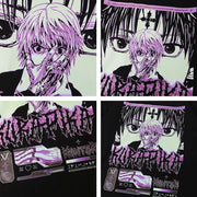 Kurapika x Chrollo Dark Nightmare T-Shirt Black Anime Graphic Tee Hunter x Hunter-Inspired Apparel Stylish  Villain & Hero Design Streetwear