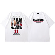 SLAM DUNK Sakuragi and Rukawa Flower Road Basketball Jersey Heavy Cotton T-Shirt