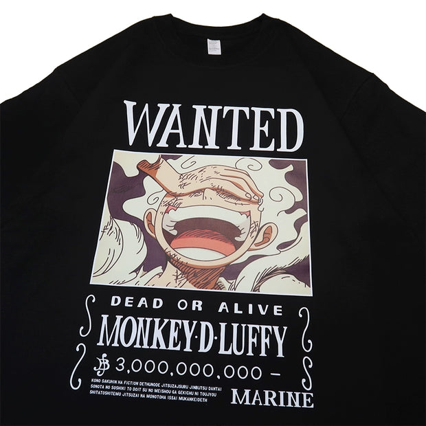 One Piece Luffy Gear 5 WANTED  Poster T-Shirt