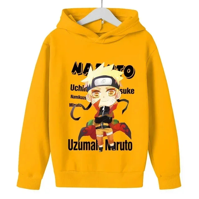 Naruto Casual Hooded Long-Sleeved Hoodie for Kids