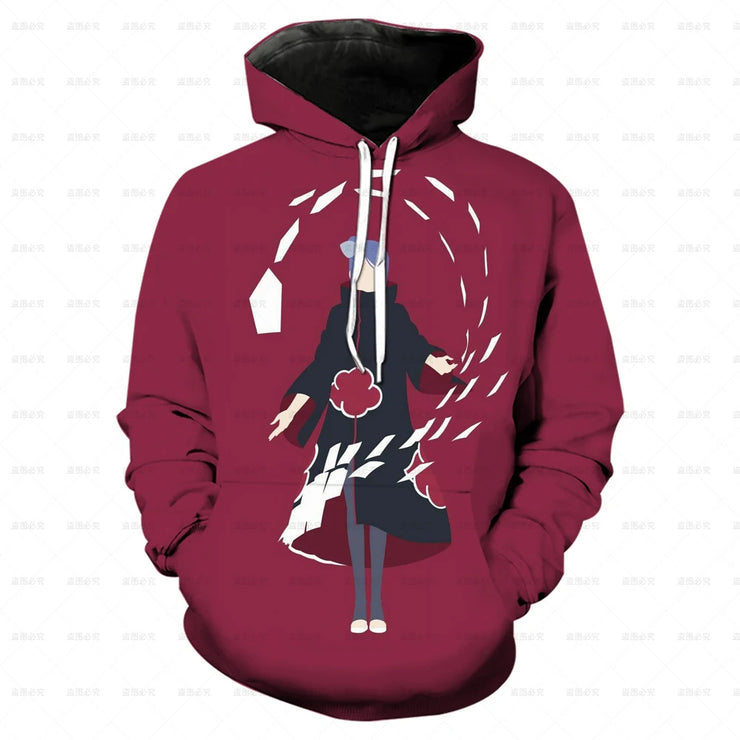 Naruto Kakashi 3D Hoodie for Kids - Casual Unisex Pullover