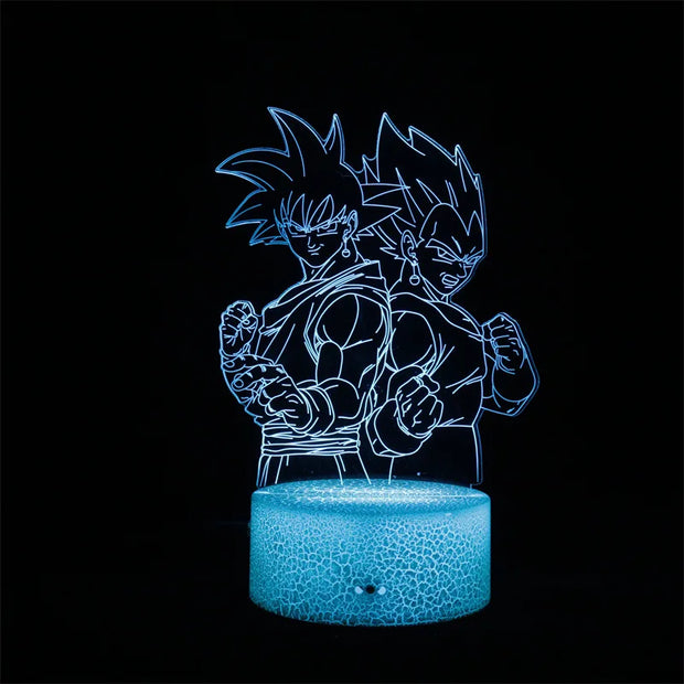 Dragon Ball Z 3D LED Night Light Action Figures - Goku, Vegeta, Gohan & More