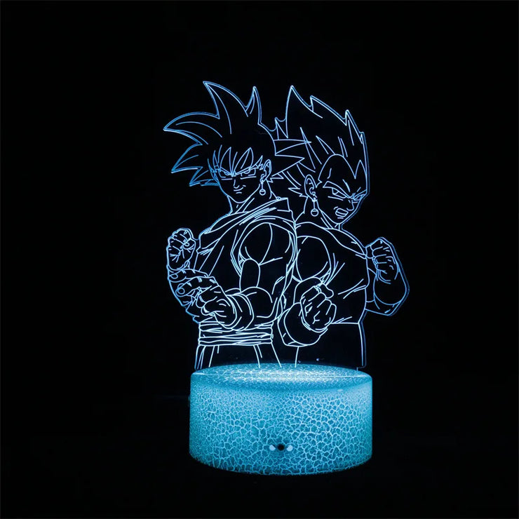 Dragon Ball Z 3D LED Night Light Action Figures - Goku, Vegeta, Gohan & More