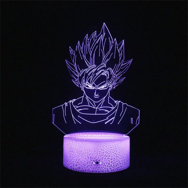 Dragon Ball Z 3D LED Night Light Action Figures - Goku, Vegeta, Gohan & More