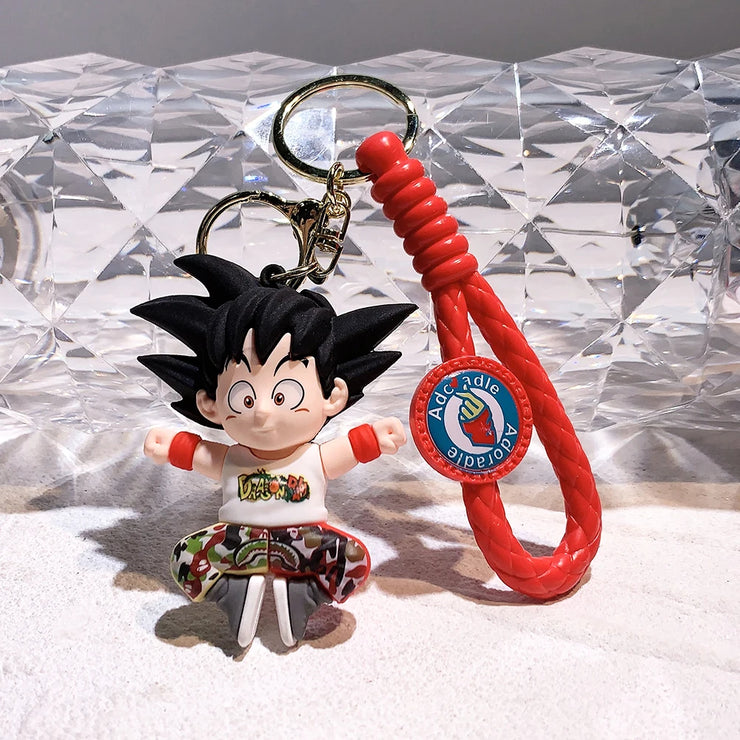 Cute Goku PVC Keychain - Anime Dragon Ball Z Pendant