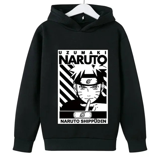 Naruto Casual Hooded Long-Sleeved Hoodie for Kids