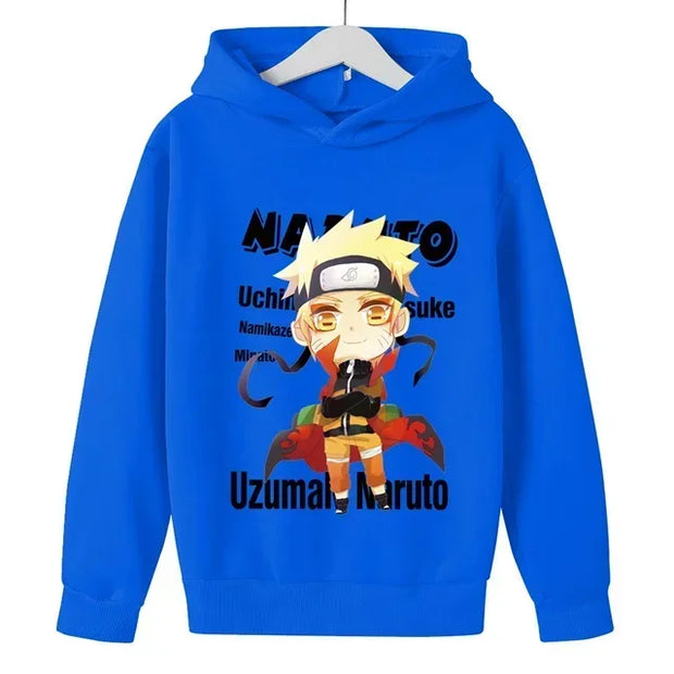 Naruto Casual Hooded Long-Sleeved Hoodie for Kids