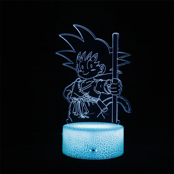 Dragon Ball Z 3D LED Night Light Action Figures - Goku, Vegeta, Gohan & More