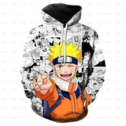 Naruto Kakashi 3D Hoodie for Kids - Casual Unisex Pullover