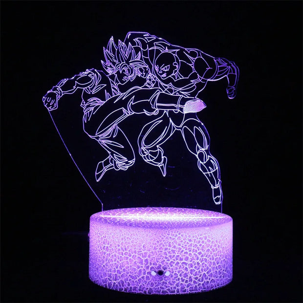 Dragon Ball Z 3D LED Night Light Action Figures - Goku, Vegeta, Gohan & More