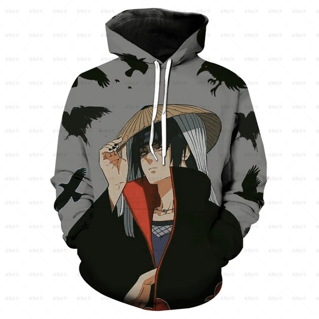 Naruto Kakashi 3D Hoodie for Kids - Casual Unisex Pullover