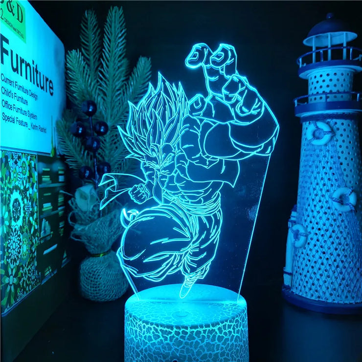 Dragon Ball Z 3D LED Night Light Action Figures - Goku, Vegeta, Gohan & More