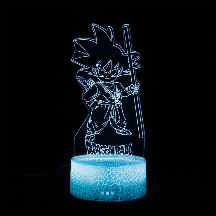 Dragon Ball Z 3D LED Night Light Action Figures - Goku, Vegeta, Gohan & More