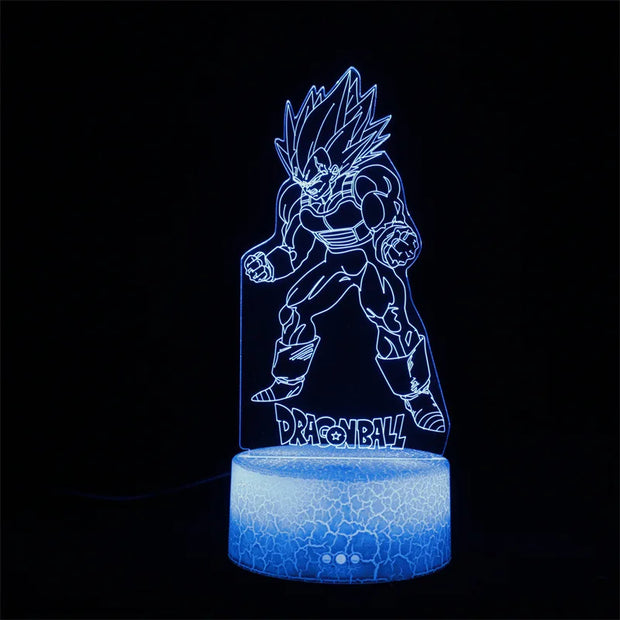 Dragon Ball Z 3D LED Night Light Action Figures - Goku, Vegeta, Gohan & More