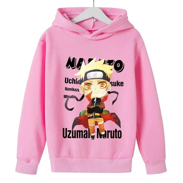 Naruto Casual Hooded Long-Sleeved Hoodie for Kids