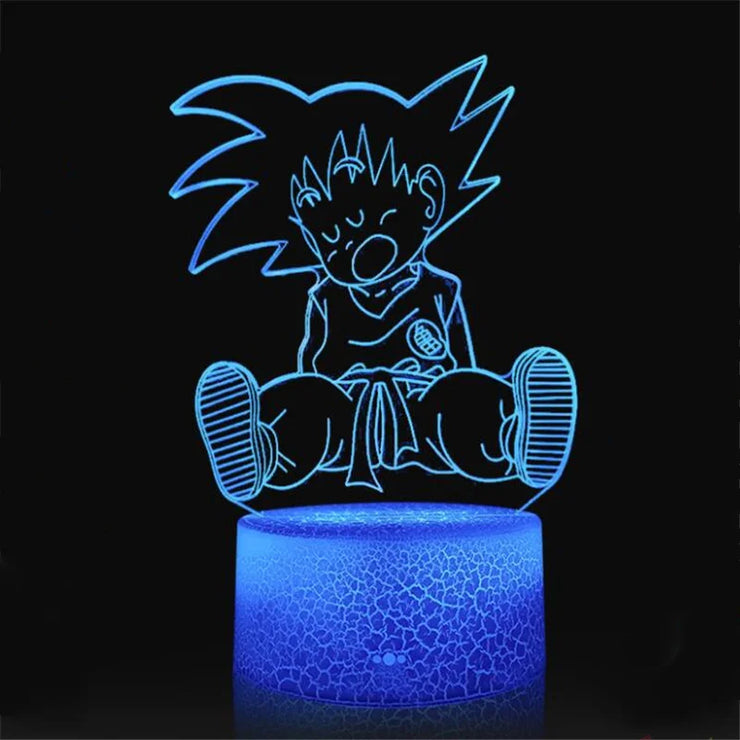 Dragon Ball Z 3D LED Night Light Action Figures - Goku, Vegeta, Gohan & More