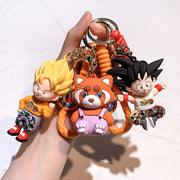 Cute Goku PVC Keychain - Anime Dragon Ball Z Pendant