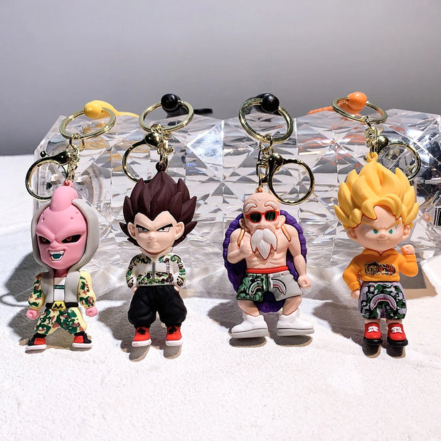 Cute Goku PVC Keychain - Anime Dragon Ball Z Pendant