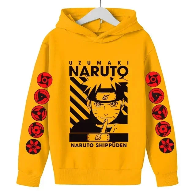 Naruto Casual Hooded Long-Sleeved Hoodie for Kids