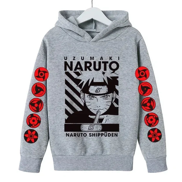 Naruto Casual Hooded Long-Sleeved Hoodie for Kids