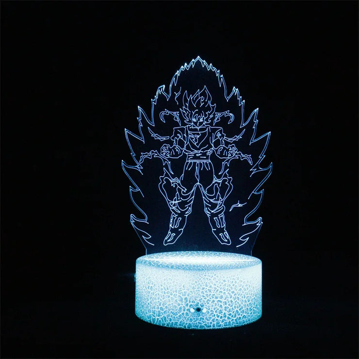 Dragon Ball Z 3D LED Night Light Action Figures - Goku, Vegeta, Gohan & More