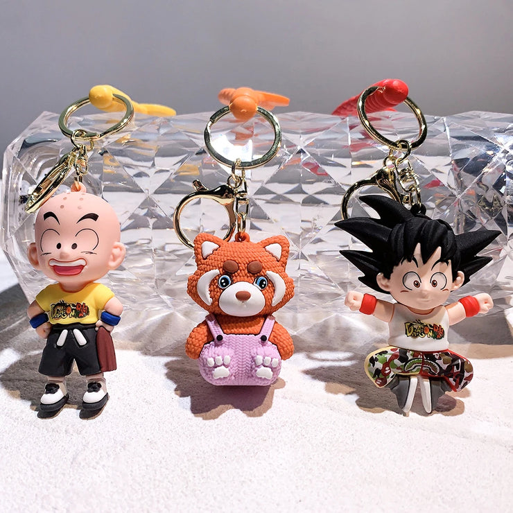 Cute Goku PVC Keychain - Anime Dragon Ball Z Pendant