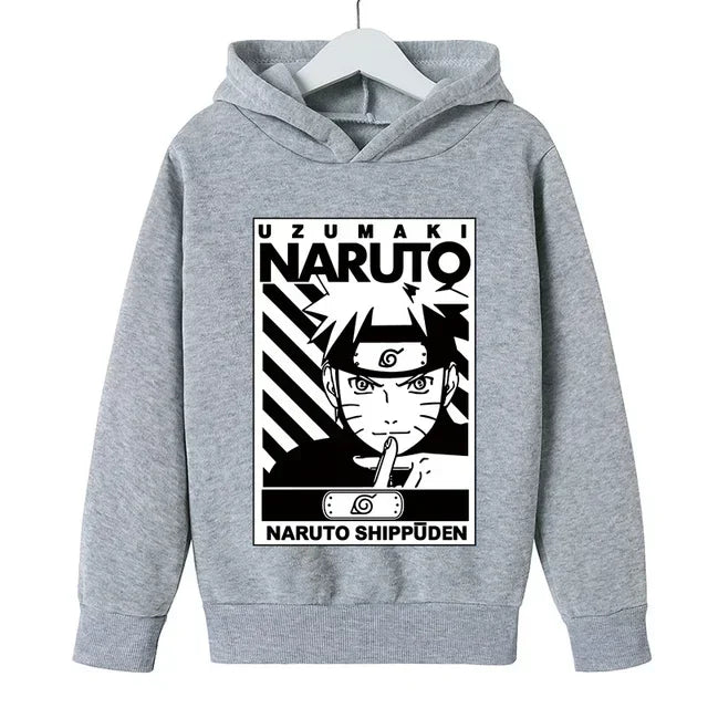 Naruto Casual Hooded Long-Sleeved Hoodie for Kids