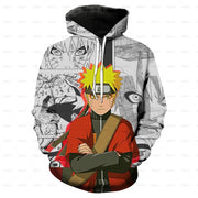 Naruto Kakashi 3D Hoodie for Kids - Casual Unisex Pullover