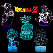 Dragon Ball Z 3D LED Night Light Action Figures - Goku, Vegeta, Gohan & More