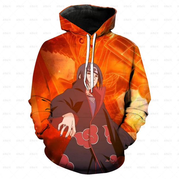 Naruto Kakashi 3D Hoodie for Kids - Casual Unisex Pullover