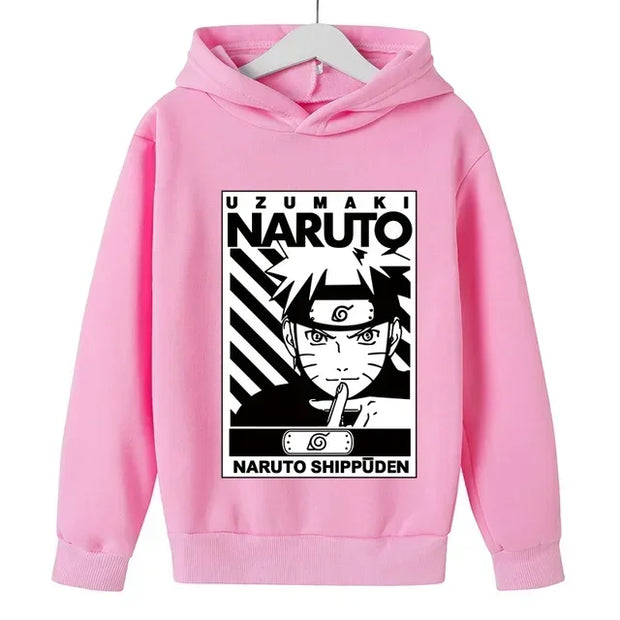 Naruto Casual Hooded Long-Sleeved Hoodie for Kids