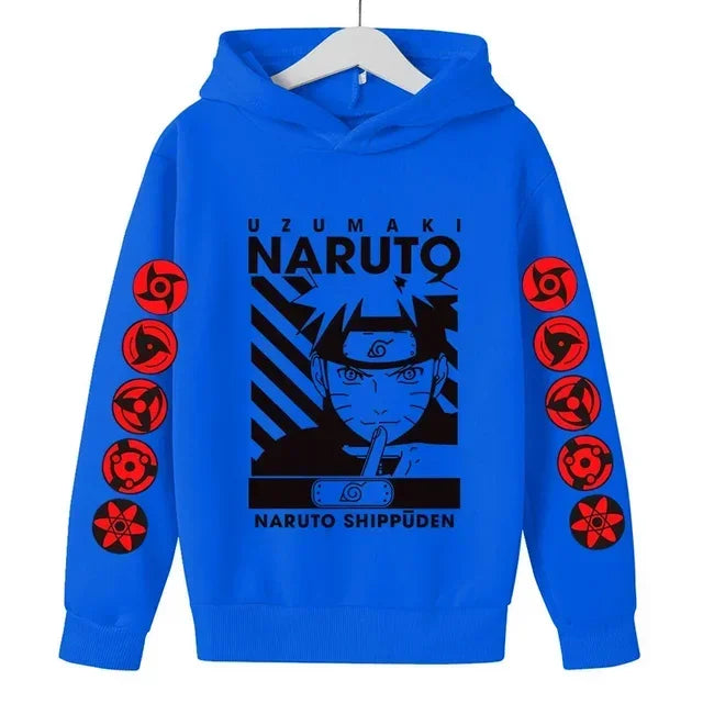 Naruto Casual Hooded Long-Sleeved Hoodie for Kids